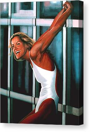 Freestyle Swimming Canvas Prints