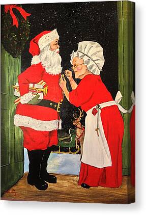 Mr & Mrs Claus/Pre-Drawn/Outline/Sketched Canvas, Teen/Adult