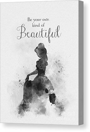 Beauty And The Beast Movie Poster Art Print Black & White Card or Canvas 