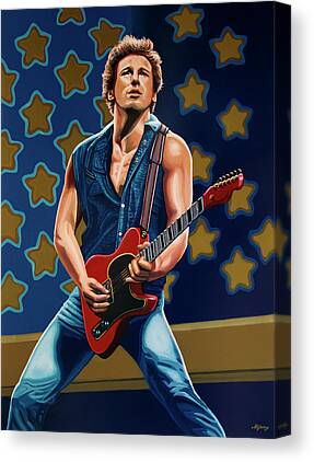 Rocks Bruce Springsteen Canvas Prints