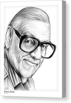 George Romero Drawings Canvas Prints