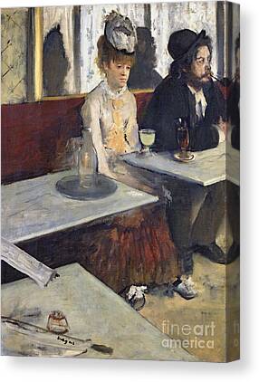 Edgar Degas Cafe Canvas Prints