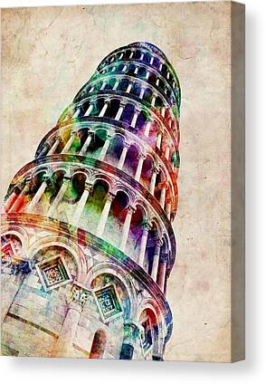 Leaning Tower Of Pisa Canvas Prints