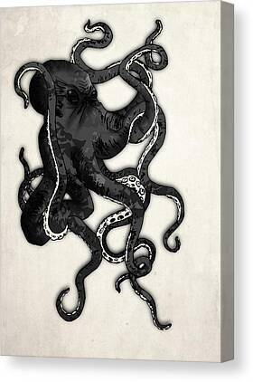 DIYthinker Marine Life Black Octopus Illustration Photo Frame Exhibition Display Art Desktop Painting 