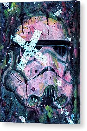 Storm Pooper Star Wars Storm Trooper Stormpooper Funny Canvas Print 8.7" x 11.8" 