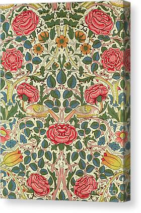 Back to School For Guys Rose Pattern Canvas Prints