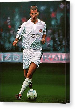 Zinedine Zidane Football Sports Canvas Wall Art Picture Print 76cmx50cm 