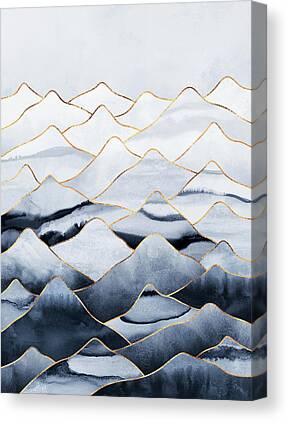 Snow Landscape Mixed Media Canvas Prints