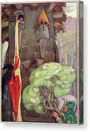 Decor Art Canvas Print, Oil Painting Tangled, complex story, Rapunzel  ，16x20