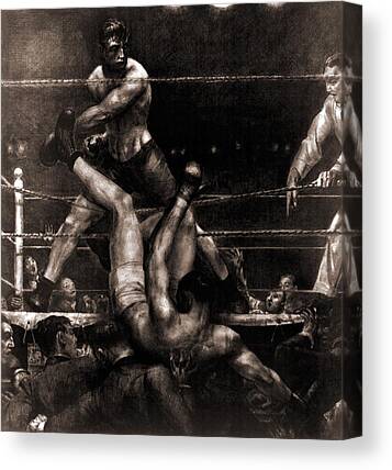 Amazon.com: Sense Canvas Boxing Boxer Contrasts 1 Canvas Art - Home Decor  Wall Art Print Poster Painting Medium 24x18 / 1.5
