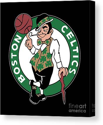 12 x 12 Canvas Boston Celtics Logo Stencil Painting 