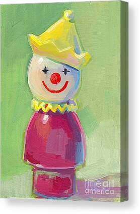 Circus Clown Canvas Prints