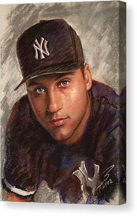 Jeter Drawings Canvas Prints