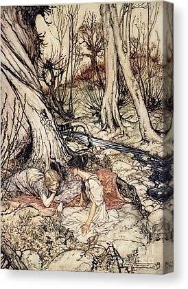 Enchanted Forest Drawings Canvas Prints