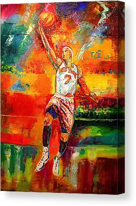 Carmel Anthony Basketball New York Knicks Canvas Prints