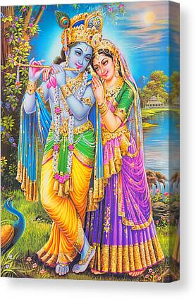 Indian Goddess Digital Art Canvas Prints