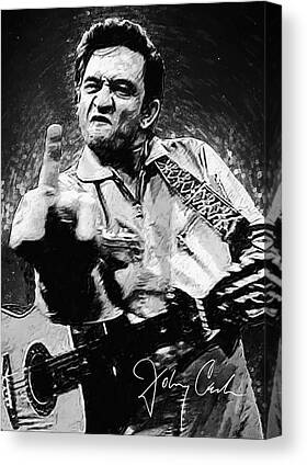 Johnny Cash Abstract Printed Box Canvas Picture Multiple Sizes 30mm Deep Music