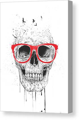Grunge Skull Canvas Prints