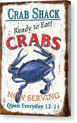 Blue Claw Crab Canvas Prints