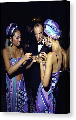 Emilio Pucci And Models Canvas Print / Canvas Art by Jack Robinson 