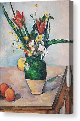 Cezanne 1883 Blue Vase Art Canvas/Poster Print A3/A2/A1 