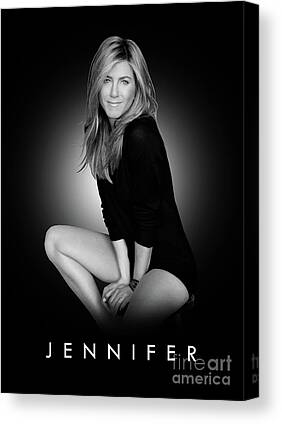 Jennifer Aniston Digital Art Canvas Prints