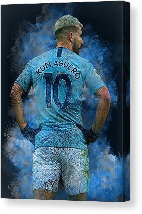 20x14 inches Manchester City Sergio Aguero 'Legend' Framed Canvas Print