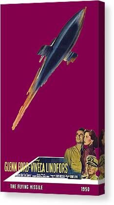Missile Mixed Media Canvas Prints