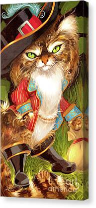 Puss in Boots fairy tale cat maine coon art Jasmine Becket-Griffith CANVAS PRINT 