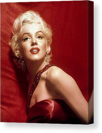 Women Marilyn Monroe with Bandana Canvas Print for Sale by LeskyDesign9