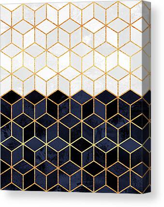 Navy Blue And Gold Art | Pixels