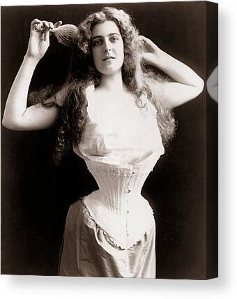 Young Lady In A Victorian Corset by Bettmann