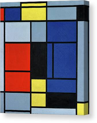 91x30cm #BE3BG Piet Mondrian Kunstdruck & Kunststoff-Rahmen Blau 