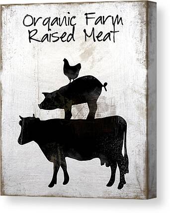 Farm Raised Pigs Canvas Prints