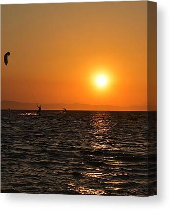 Kite Surfing Canvas Prints