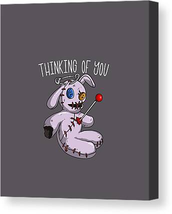 Voodoo Doll Bunny Pastel Goth  Canvas Print for Sale by KevinTayl51724