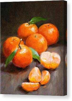 Tangerines Canvas Prints