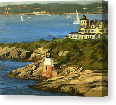 Cliffs And Lighthouses Canvas Prints