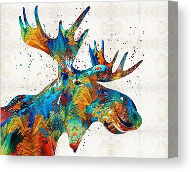 Alaskan Moose Canvas Prints