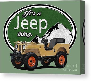 Willy S Jeep Canvas Prints