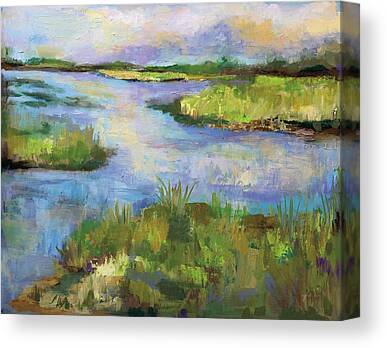 Marsh Grass Paintings Canvas Prints