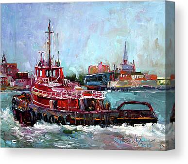 Tub Boat Canvas Prints