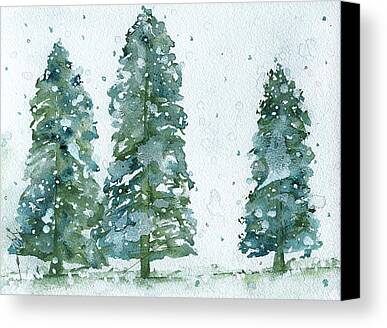 Snowy Trees Paintings Limited Time Promotions