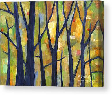 Sunlit Tree Canvas Prints