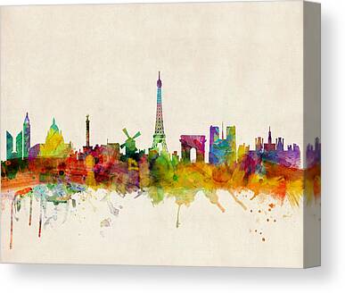 Paris Digital Art Canvas Prints