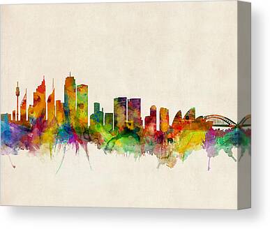 Sydney Skyline Canvas Prints