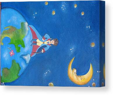 The Little Prince Canvas Wall Art Picture Print 50x76cm 