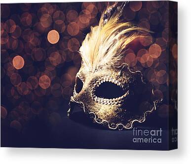 STUNNING MASQUERADE BALL PARTY MASK CANVAS PICTURE #34 WALL HANGING ART PICTURE 