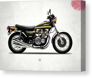 Kawasaki Motorcycle Canvas Prints