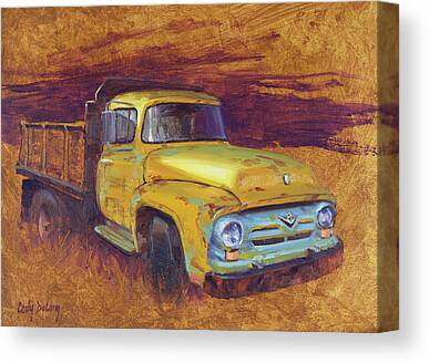 Dump Truck Paintings Canvas Prints